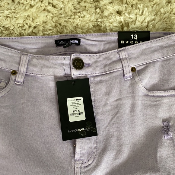 Lilac bermuda shorts - Picture 2 of 3